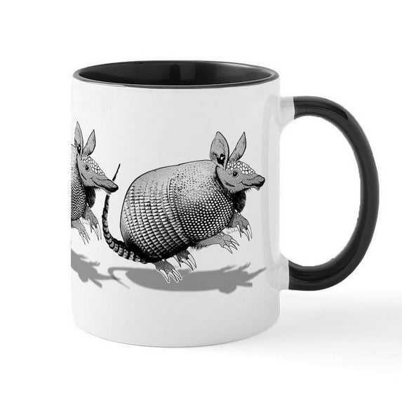 CafePress - Armadillo Mug - 11 oz Ceramic Mug - Novelty Coffee Tea Cup