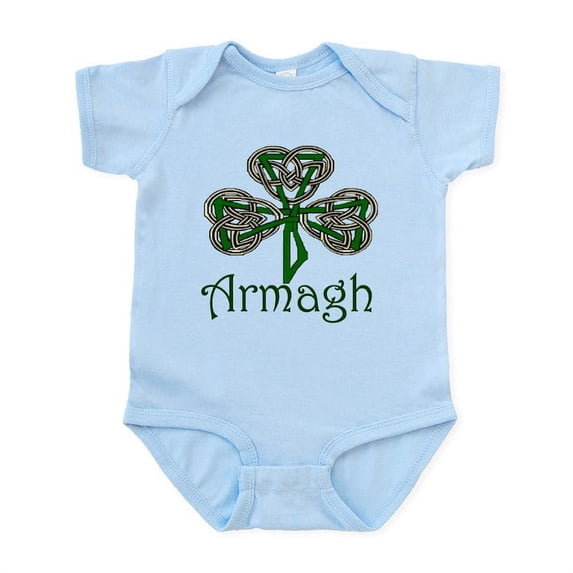 CafePress - Armagh Shamrock Infant Bodysuit - Baby Light Bodysuit, Size Newborn - 24 Months