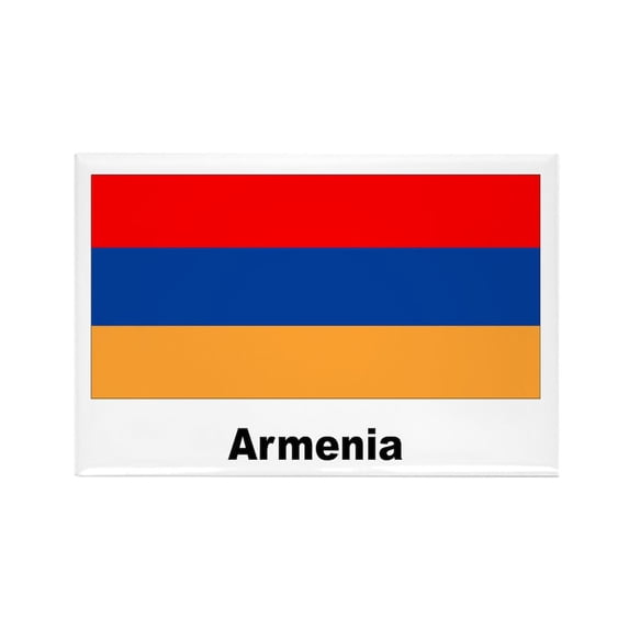 CafePress - Armenia Armenian Flag - Rectangle Magnet, 2"x3" Refrigerator Magnet