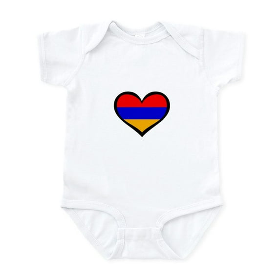 CafePress - Armenia Love Infant Bodysuit - Baby Light Bodysuit, Size Newborn - 24 Months