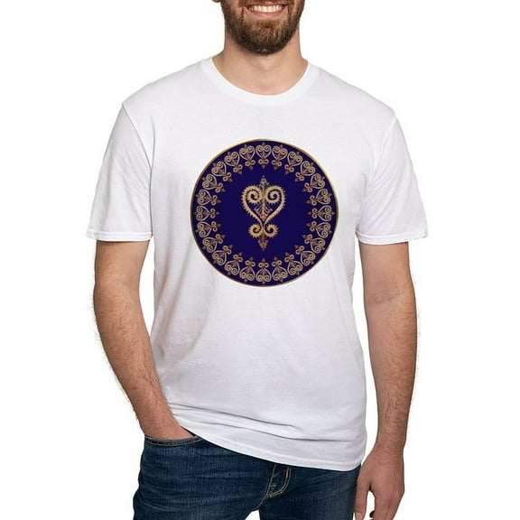 CafePress - Armenian Heart Mandala Fitted T Shirt - Fitted T-Shirt, Vintage Fit Soft Cotton Tee