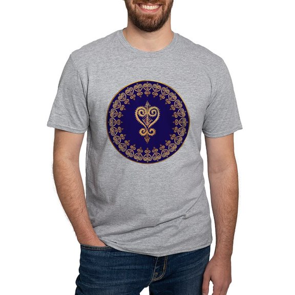 CafePress - Armenian Heart Mandala Fitted T Shirt - Fitted T-Shirt, Vintage Fit Soft Cotton Tee