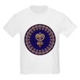 thumbnail image 1 of CafePress - Armenian Heart Mandala Kids Light T Shirt - Light T-Shirt Kids XS-XL, 1 of 4
