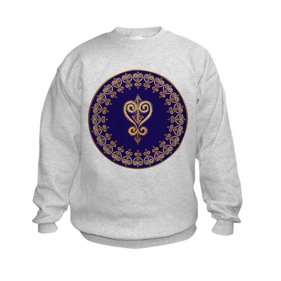 CafePress - Armenian Heart Mandala Kids Sweatshirt - Kids Sweatshirt, Youth Crew Neck Sweatshirt