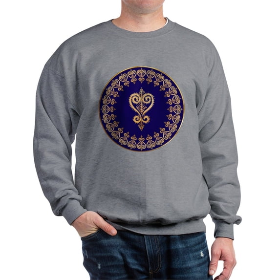 CafePress - Armenian Heart Mandala Sweatshirt - Crew Neck Sweatshirt