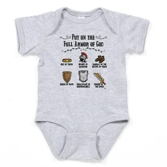 CafePress - Armor Of God - Cute Infant Bodysuit Baby Romper - Size Newborn - 24 Months