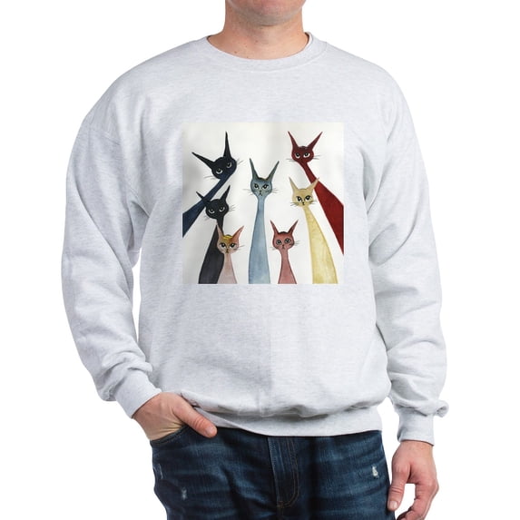 CafePress - Aroostook Stray Cats Sweatshirt - Crew Neck Sweatshirt