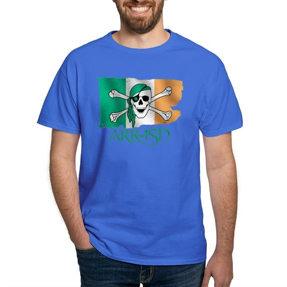 CafePress - Arr Ish Pirate Dark T Shirt - Men's Classic Graphic Cotton T-Shirt