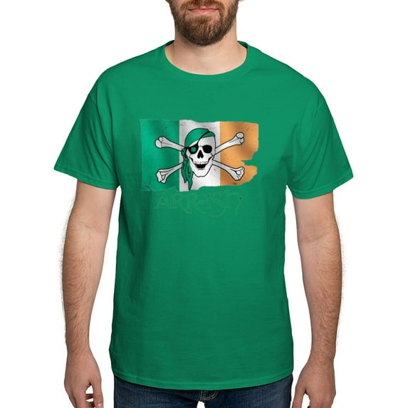 CafePress - Arr Ish Pirate Dark T Shirt - Men's Classic Graphic Cotton T-Shirt