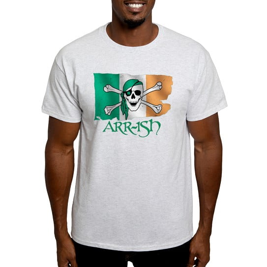 CafePress - Arr Ish Pirate White T Shirt - Men's Classic Cotton T-Shirts