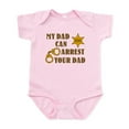 thumbnail image 1 of CafePress - Arrest Your Dad Deputy Body Suit - Baby Light Bodysuit, Size Newborn - 24 Months, 1 of 4