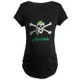 thumbnail image 1 of CafePress - Arrish Irish Pirate Skull And Crossbones Maternity - Maternity Dark T-Shirt, 1 of 3