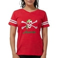thumbnail image 1 of CafePress - Arrish Irish Pirate Skull And Crossbones T Shirt - Womens Football Shirt, 1 of 4