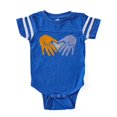 thumbnail image 1 of CafePress - Art In Clay / Clay Heart And Hands - Cute Infant Baby Football Bodysuit, 1 of 3