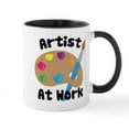 thumbnail image 1 of CafePress - Artist At Work - 11 oz Ceramic Mug - Novelty Coffee Tea Cup, 1 of 4