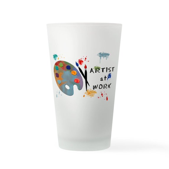 CafePress - Artist At Work - Pint Glass, Drinking Glass, 16 oz. CafePress