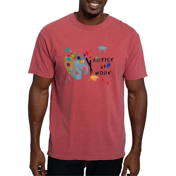 CafePress - Artist At Work T Shirt - Mens Comfort Colors Shirt