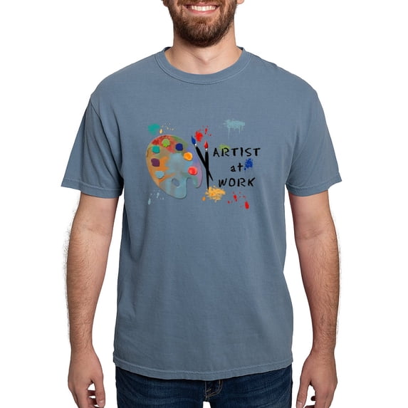 CafePress - Artist At Work T Shirt - Mens Comfort Colors Shirt