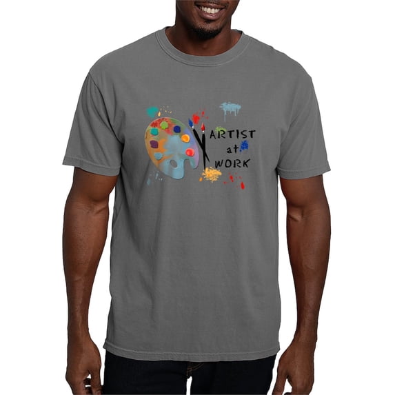 CafePress - Artist At Work T Shirt - Mens Comfort Colors Shirt