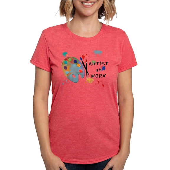 CafePress - Artist At Work Women's Deluxe T Shirt - Womens Tri-blend T-Shirt