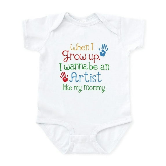CafePress - Artist Like Mommy Infant Bodysuit - Baby Light Bodysuit, Size Newborn - 24 Months