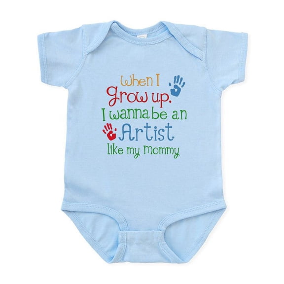 CafePress - Artist Like Mommy Infant Bodysuit - Baby Light Bodysuit, Size Newborn - 24 Months