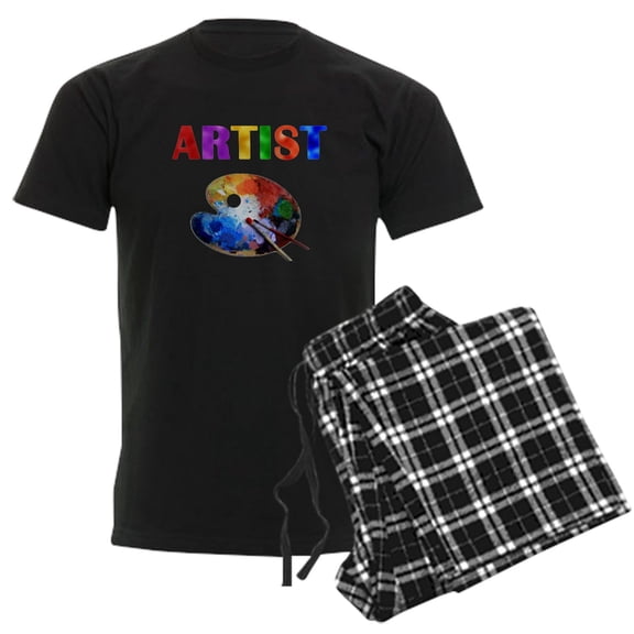 CafePress - Artist Pajamas - Men's Dark Loose Fit Cotton Pajama Set