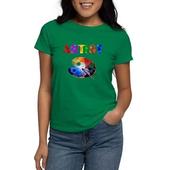 CafePress - Artist T Shirt - Women's Traditional Fit Dark T-Shirt