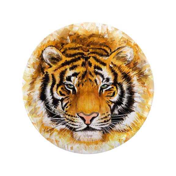 CafePress - Artistic Tiger Face Button - 3.5" Button
