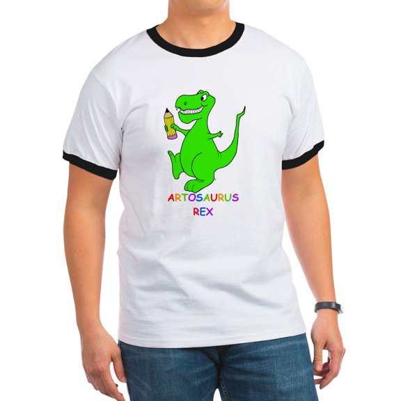 CafePress - Artosaurus Rex Ringer T - 100% Cotton Ringed T-Shirt