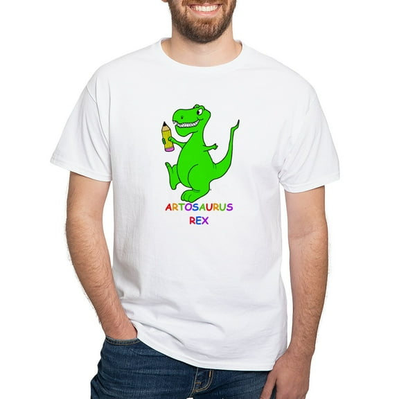 CafePress - Artosaurus Rex White T Shirt - Men's White Classic Cotton T-Shirts