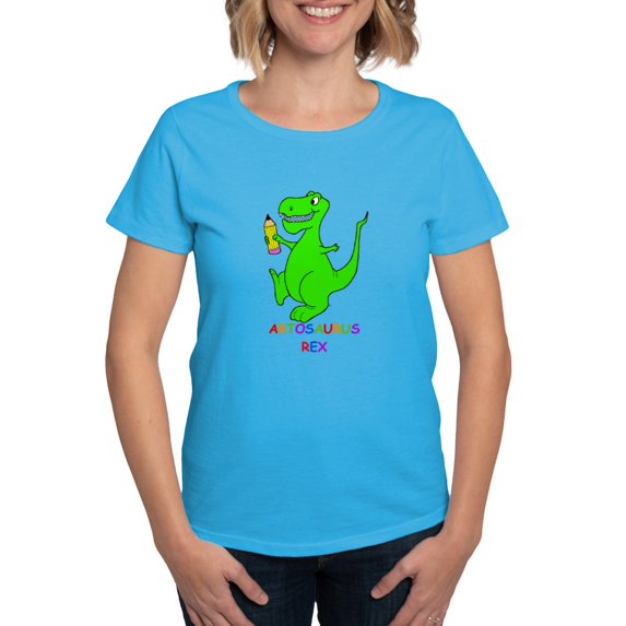 CafePress - Artosaurus Rex Women's Dark T Shirt - Women's Traditional Fit Dark T-Shirt