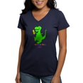 thumbnail image 1 of CafePress - Artosaurus Rex Women's V Neck Dark T Shirt - Women's V-Neck Dark T-Shirt, 1 of 4