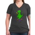 thumbnail image 1 of CafePress - Artosaurus Rex Women's V Neck Dark T Shirt - Women's V-Neck Dark T-Shirt, 1 of 1