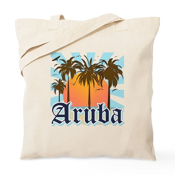 CafePress - Aruba Caribbean Island Tote Bag - Unisex Canvas Tote Bag, Beige, 1-Piece