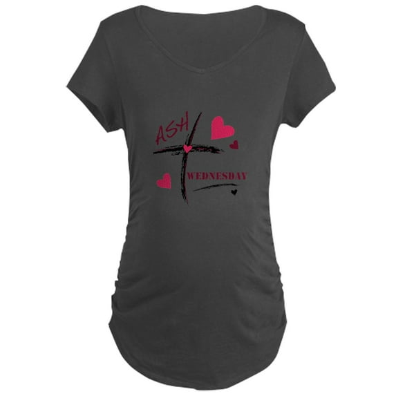 CafePress - Ash Wednesday Maternity T Shirt - Maternity Dark T-Shirt