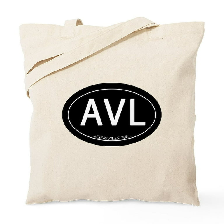 CafePress Asheville NC AVL Tote Bag Natural Canvas Tote Bag