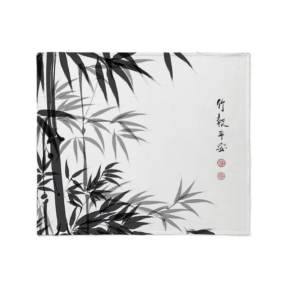 CafePress - Asian Bamboo Throw Blanket - Soft Fleece Throw Blanket, 50"x60" for All Ages