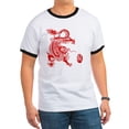 thumbnail image 1 of CafePress - Asian Dragon Ringer T - 100% Cotton Ringed T-Shirt, 1 of 4