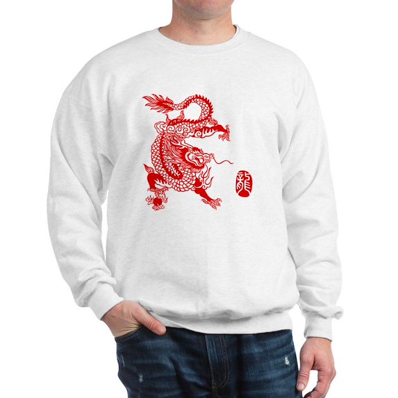 CafePress - Asian Dragon Sweatshirt - Crew Neck Sweatshirt