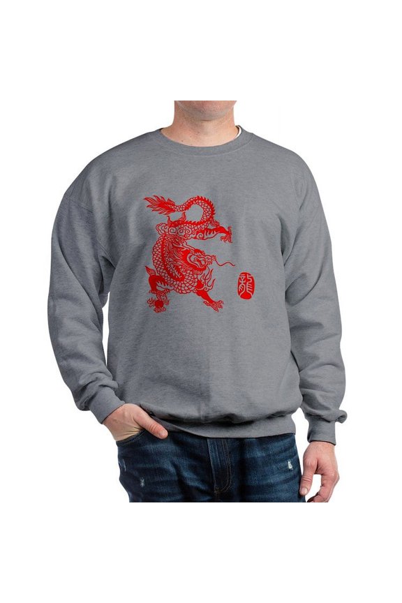 - Asian Dragon Sweatshirt - Crew Neck Sweatshirt