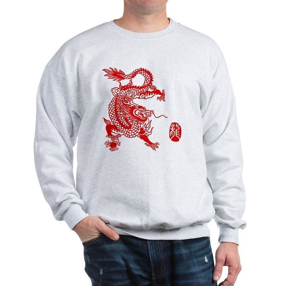 CafePress - Asian Dragon Sweatshirt - Crew Neck Sweatshirt