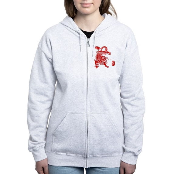 CafePress - Asian Dragon - Women's Zip Hoodie