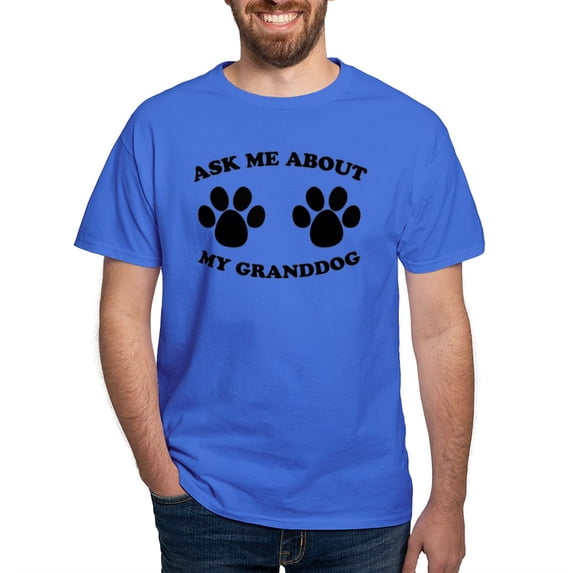 CafePress - Ask About Granddog T Shirt - Men's Classic Graphic Cotton T-Shirt
