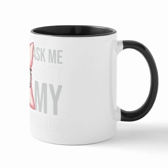 CafePress - Ask Anime Cat Body Pillow Funny Waifu Japan Otaku - 11 oz Ceramic Mug - Novelty Coffee Tea Cup
