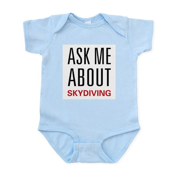 CafePress - Ask Me Skydiving Infant Bodysuit - Baby Light Bodysuit, Size Newborn - 24 Months