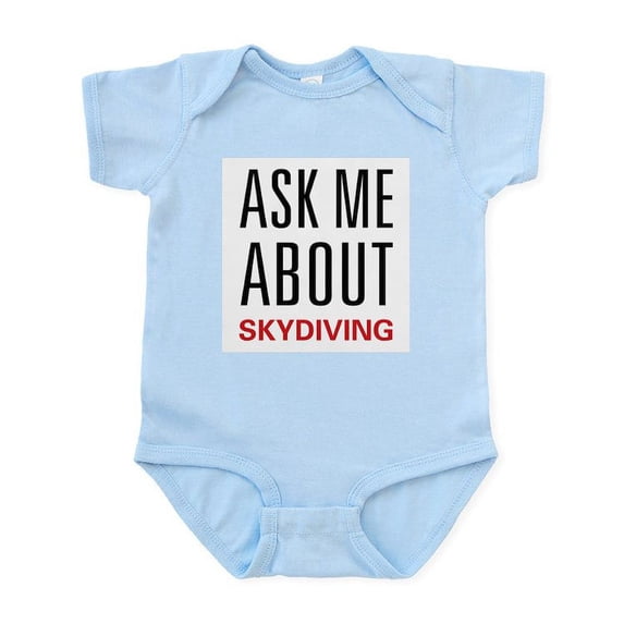 CafePress - Ask Me Skydiving Infant Bodysuit - Baby Light Bodysuit, Size Newborn - 24 Months