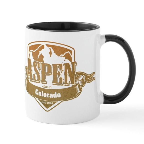 CafePress - Aspen Colorado Ski Resort 4 Mugs - 11 oz Ceramic Mug - Novelty Coffee Tea Cup