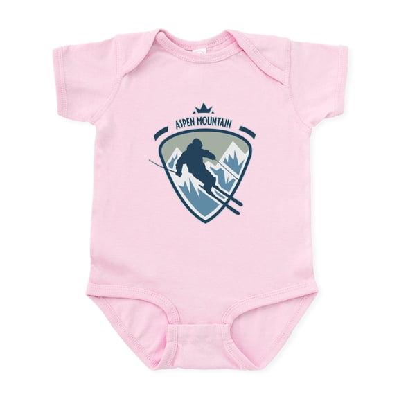 CafePress - Aspen Mountain Infant Bodysuit - Baby Light Bodysuit, Size Newborn - 24 Months