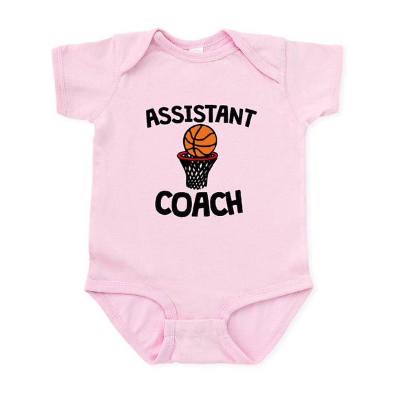 CafePress - Assistant Basketball Coach Body Suit - Baby Light Bodysuit, Size Newborn - 24 Months
